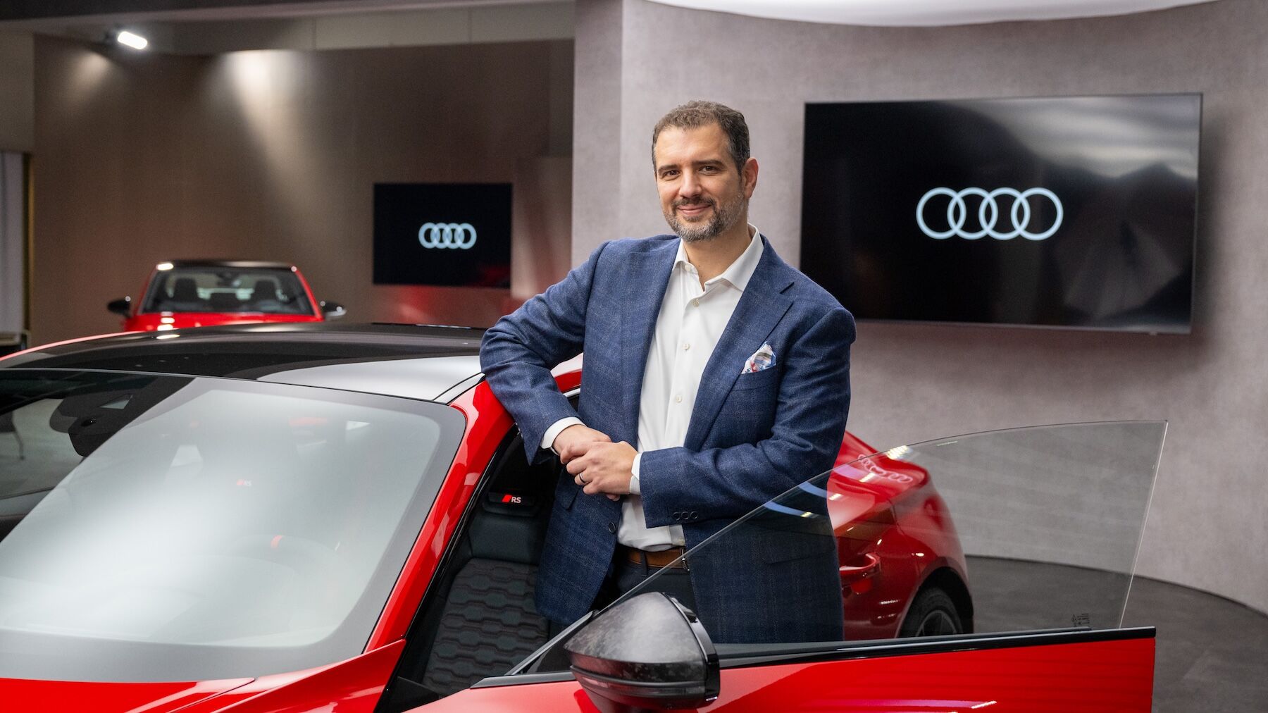 Vito Paladino president of Audi Canada exclusive interview at AUDI HAUS at the 2025 Canadian International Auto Show in Toronto. Exclusive interview