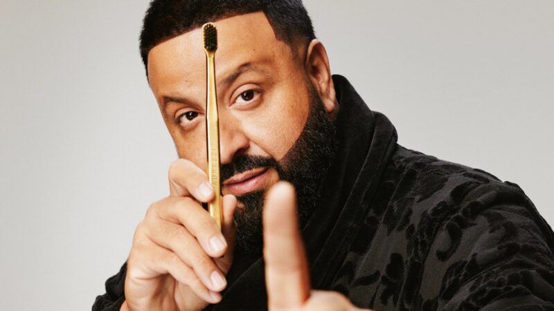 DJ Khaled Aurezzi Gold plated tooth brush launch